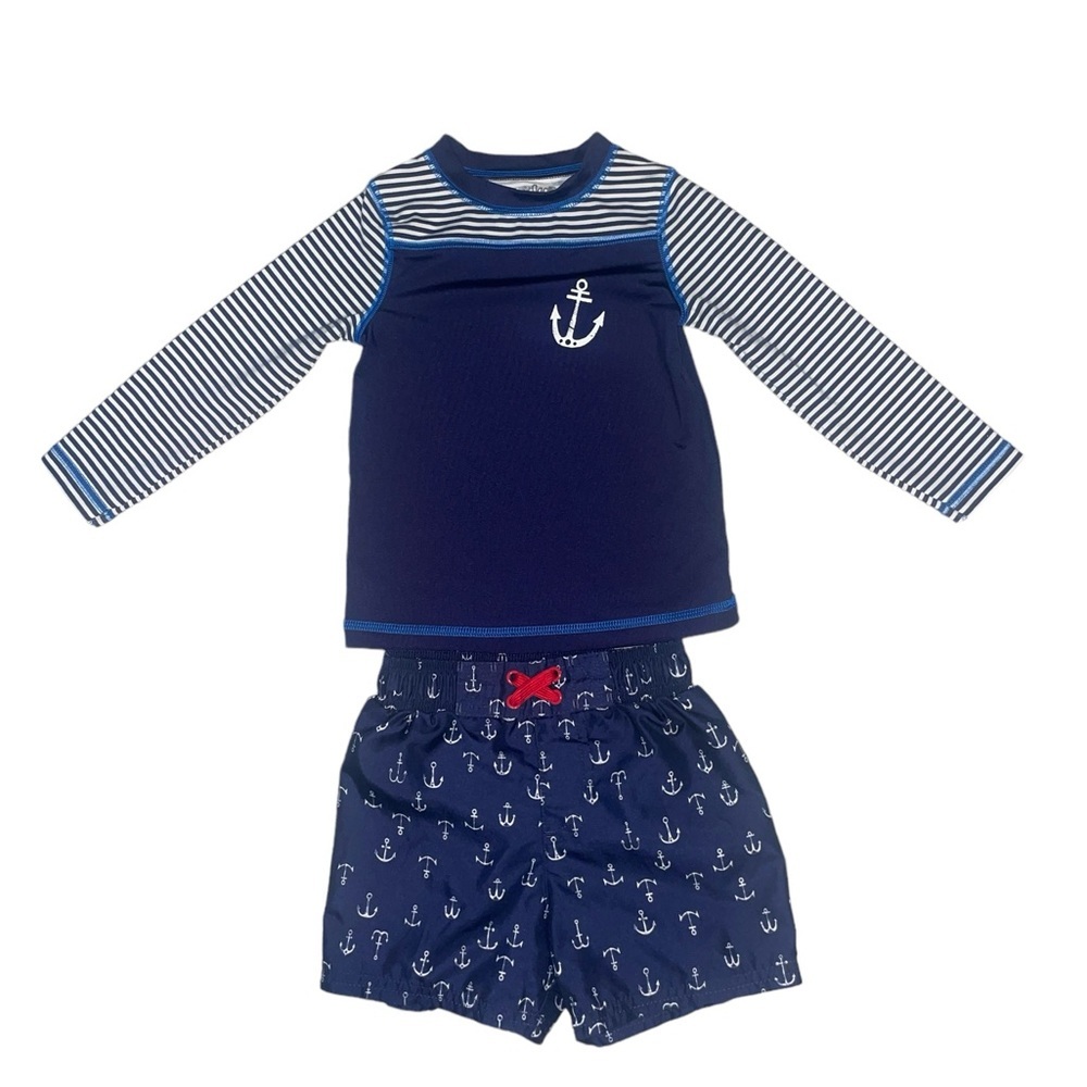 Cat & Jack Boy Anchor 2 pc Set 2T